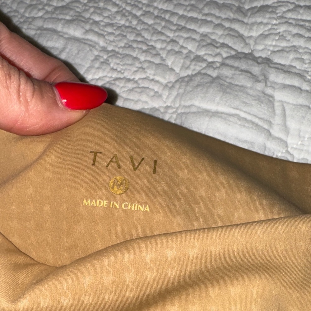 Tavi High-Waisted light Brown Leggings - Picture 2 of 3